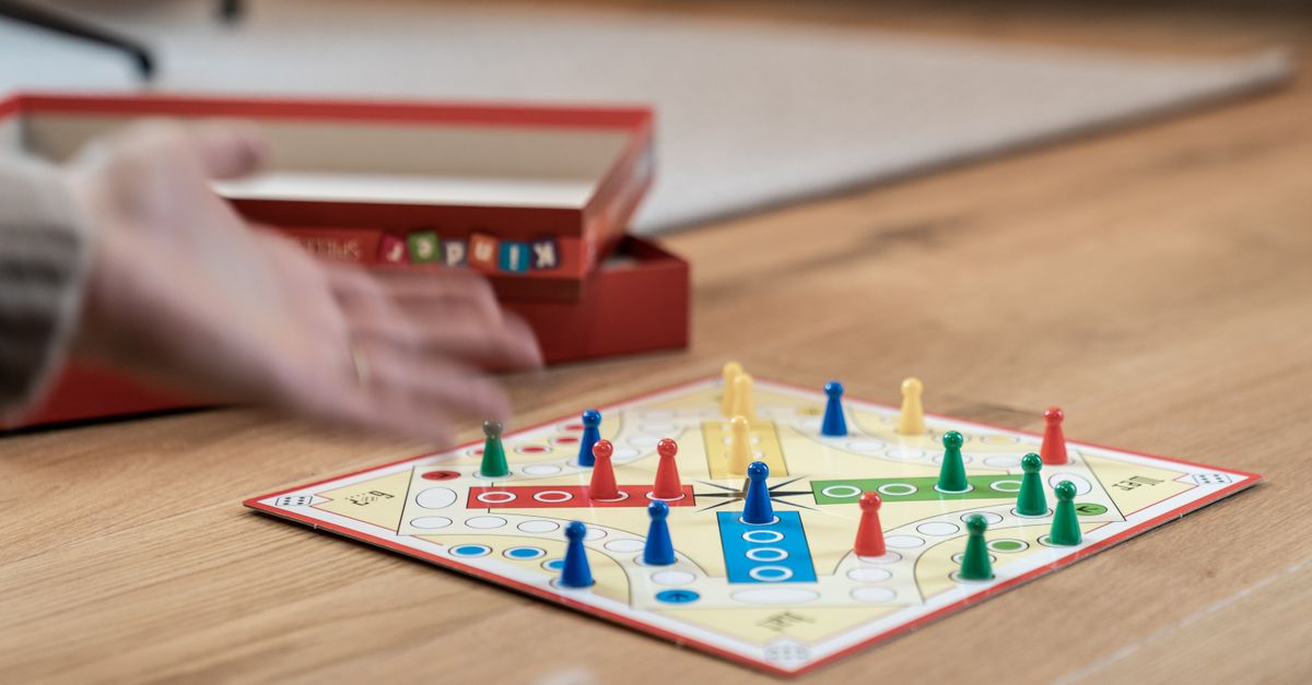 Ludo board with coloured tokens, the game cash apps copied before the money ban